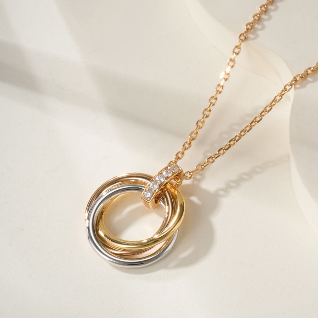[Limara] TRINITY MEDIUM  DIAMONDS NECKLACE