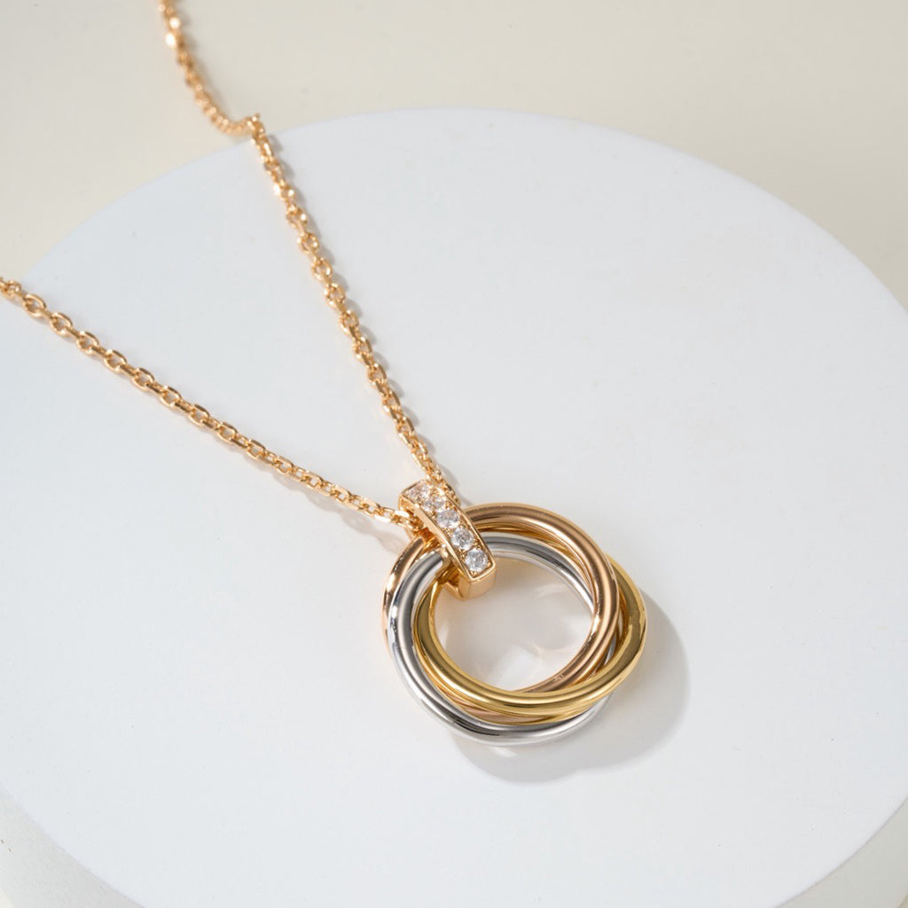 [Limara] TRINITY MEDIUM  DIAMONDS NECKLACE