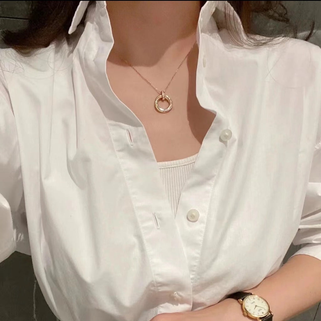 [Limara] TRINITY MEDIUM  DIAMONDS NECKLACE