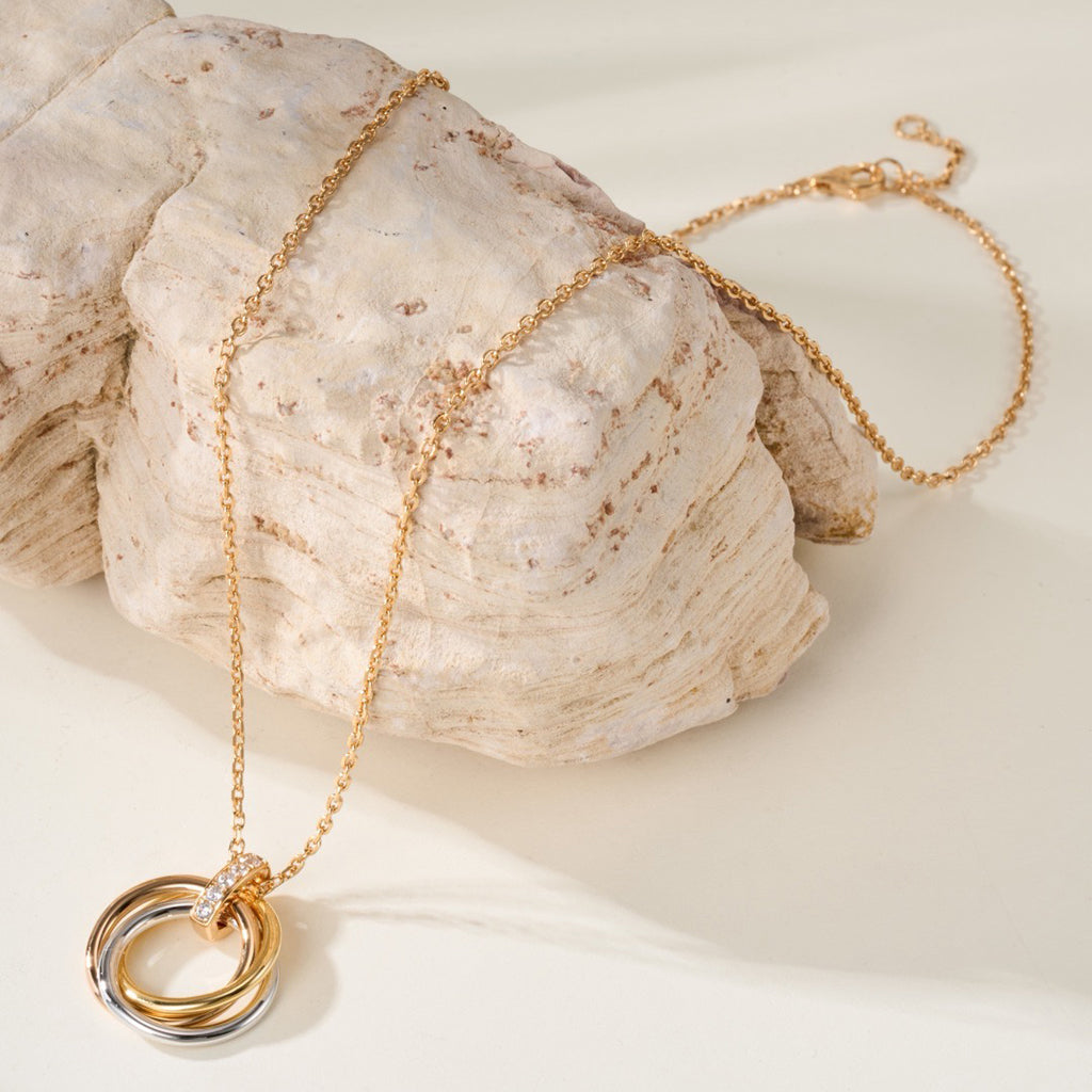 [Limara] TRINITY MEDIUM  DIAMONDS NECKLACE