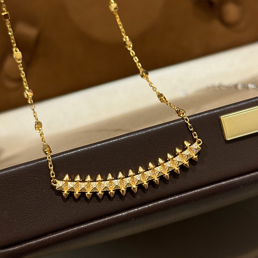 [Limara] CLASH  SMALL FULL DIAMOND NECKLACE