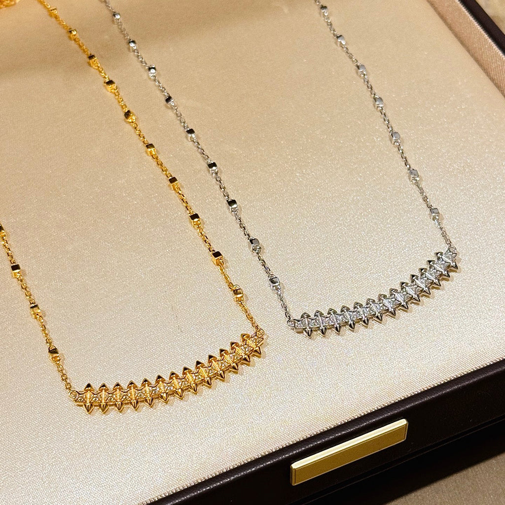 [Limara] CLASH  SMALL FULL DIAMOND NECKLACE