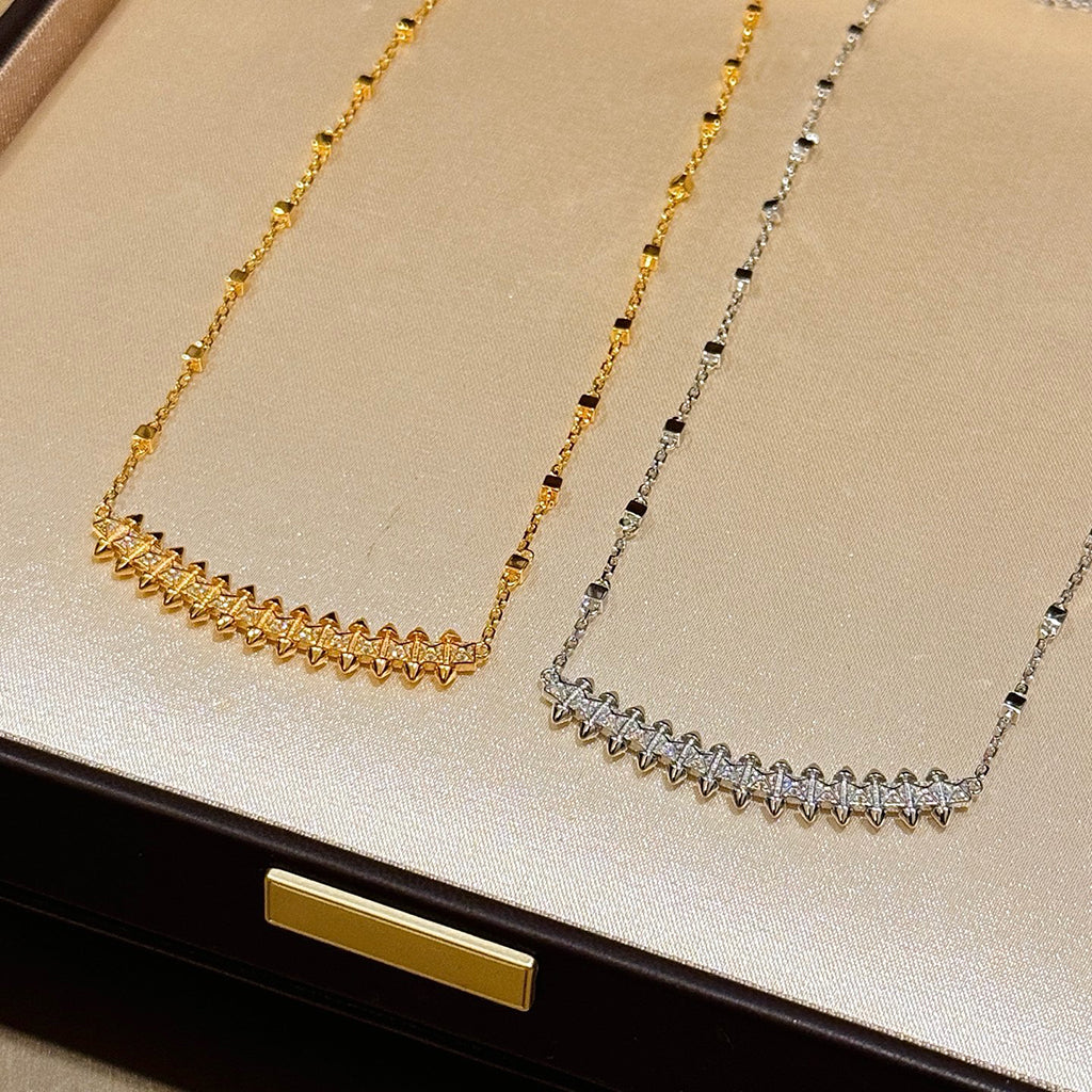 [Limara] CLASH  SMALL FULL DIAMOND NECKLACE