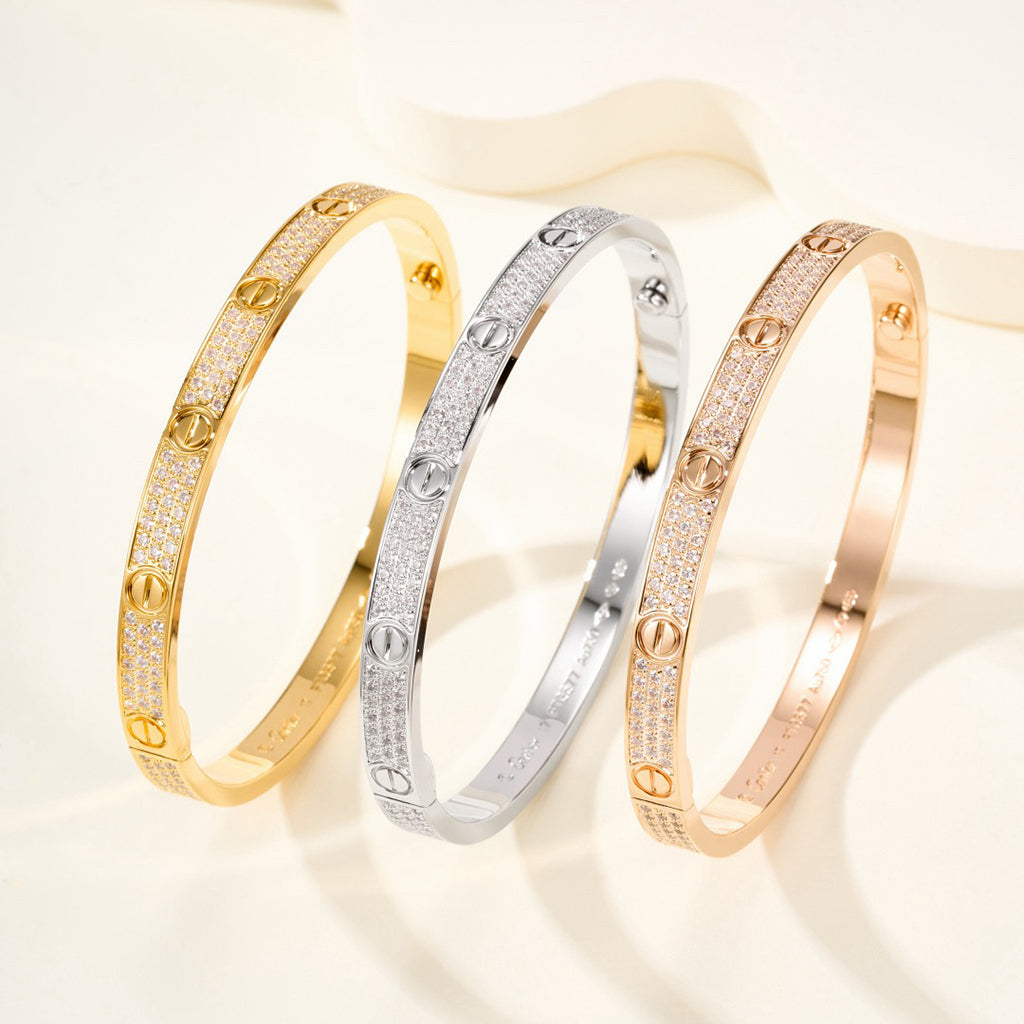 [Limara] LOVE BRACELET 4.8MM DIAMOND-PAVED