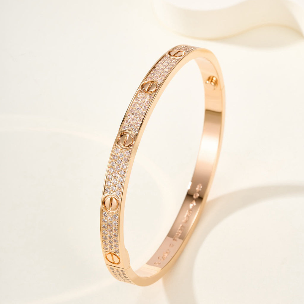 [Limara] LOVE BRACELET 4.8MM DIAMOND-PAVED
