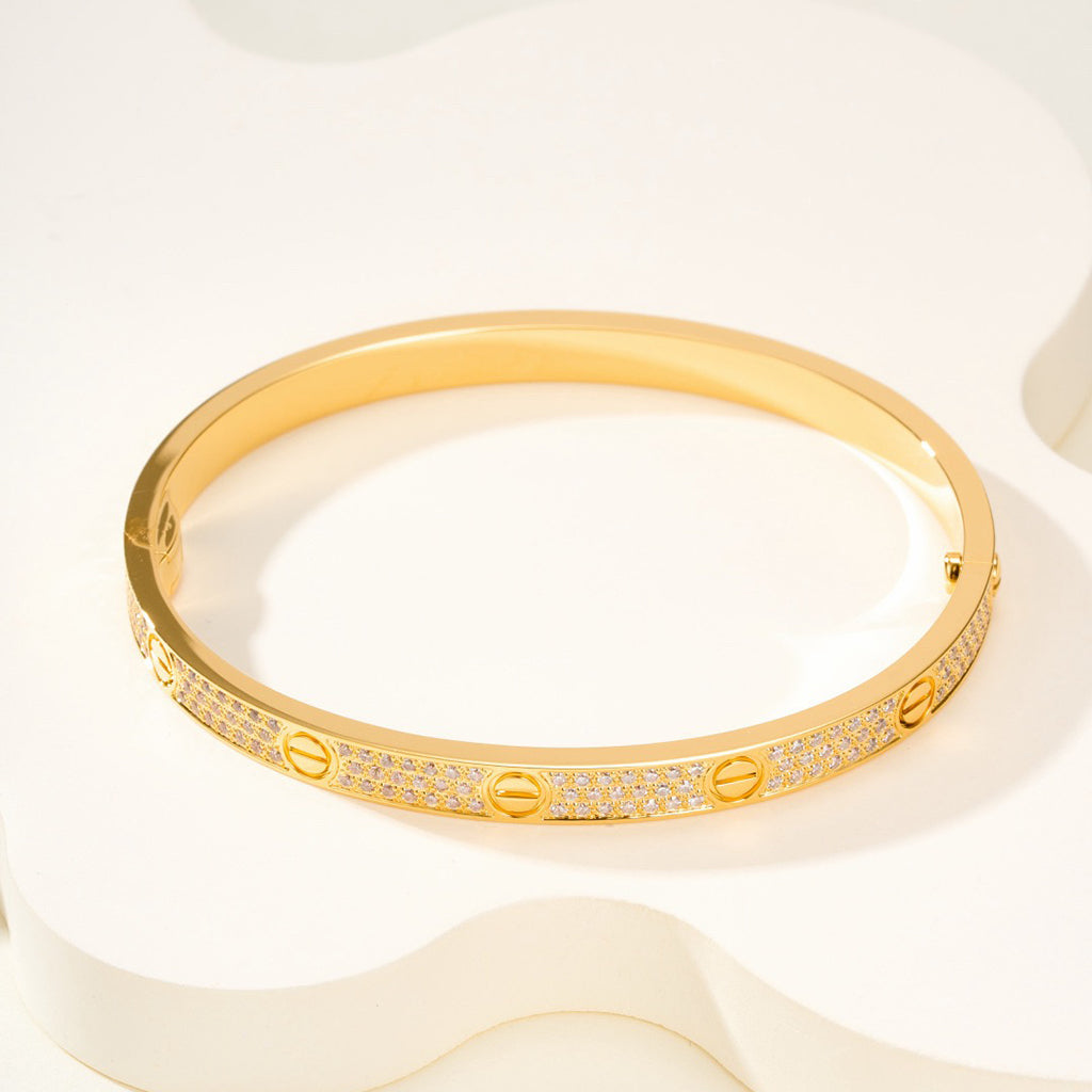 [Limara] LOVE BRACELET 4.8MM DIAMOND-PAVED