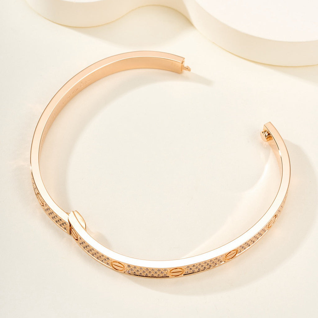 [Limara] LOVE BRACELET 4.8MM DIAMOND-PAVED