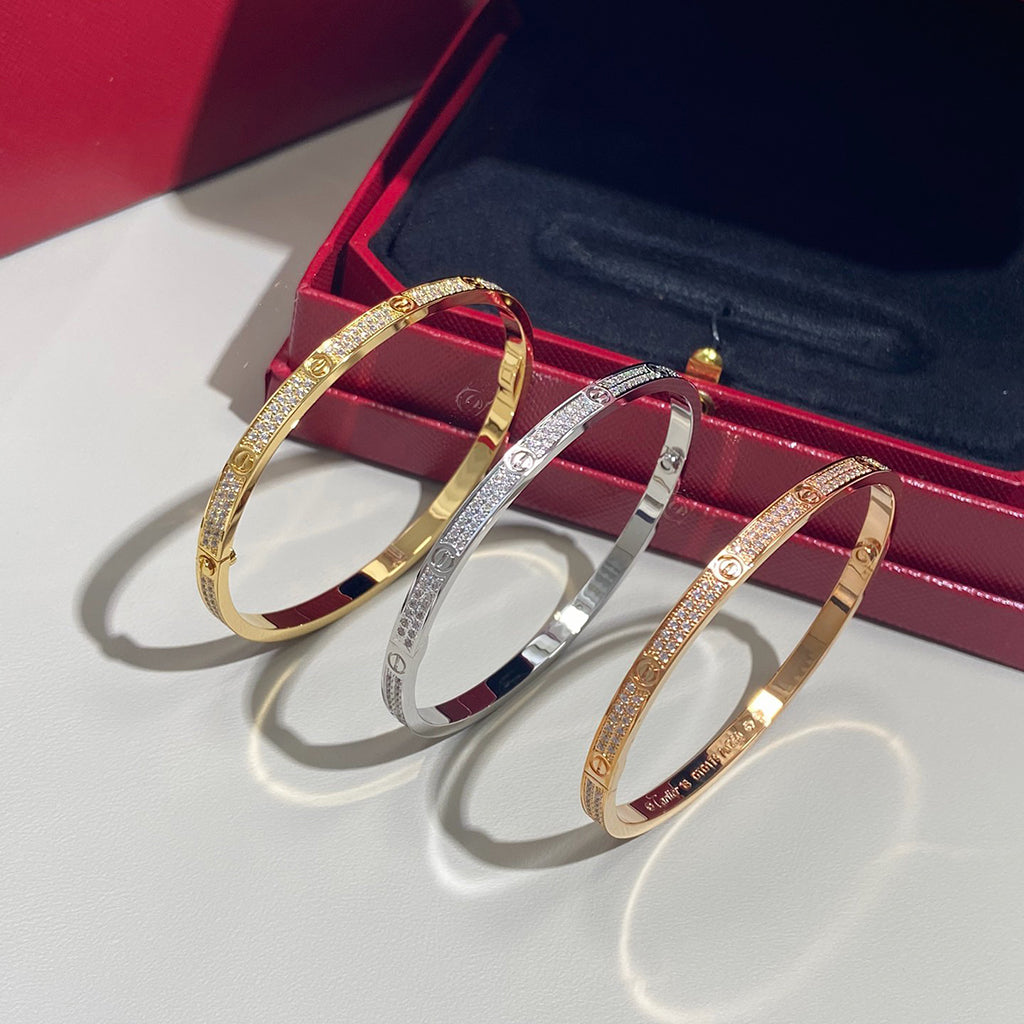 [Limara] LOVE BRACELET 3.65MM DIAMOND-PAVED