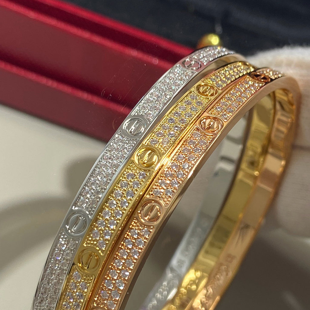 [Limara] LOVE BRACELET 3.65MM DIAMOND-PAVED