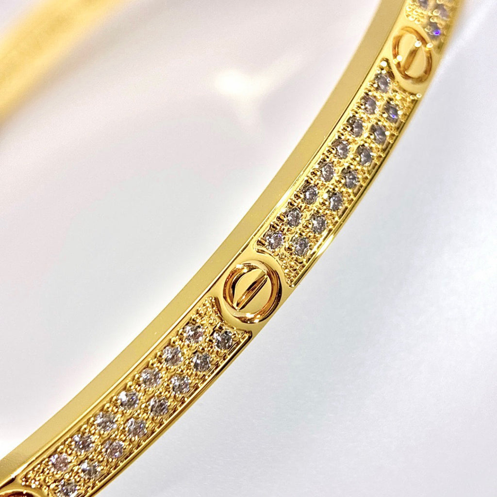 [Limara] JUSTE Diamond & LOVE Diamond Bracelet Stack Set