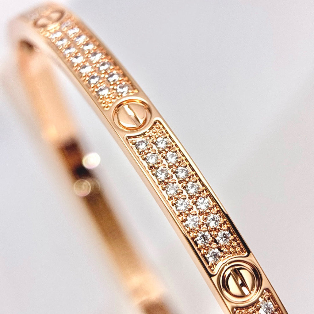 [Limara] LOVE BRACELET 3.65MM DIAMOND-PAVED