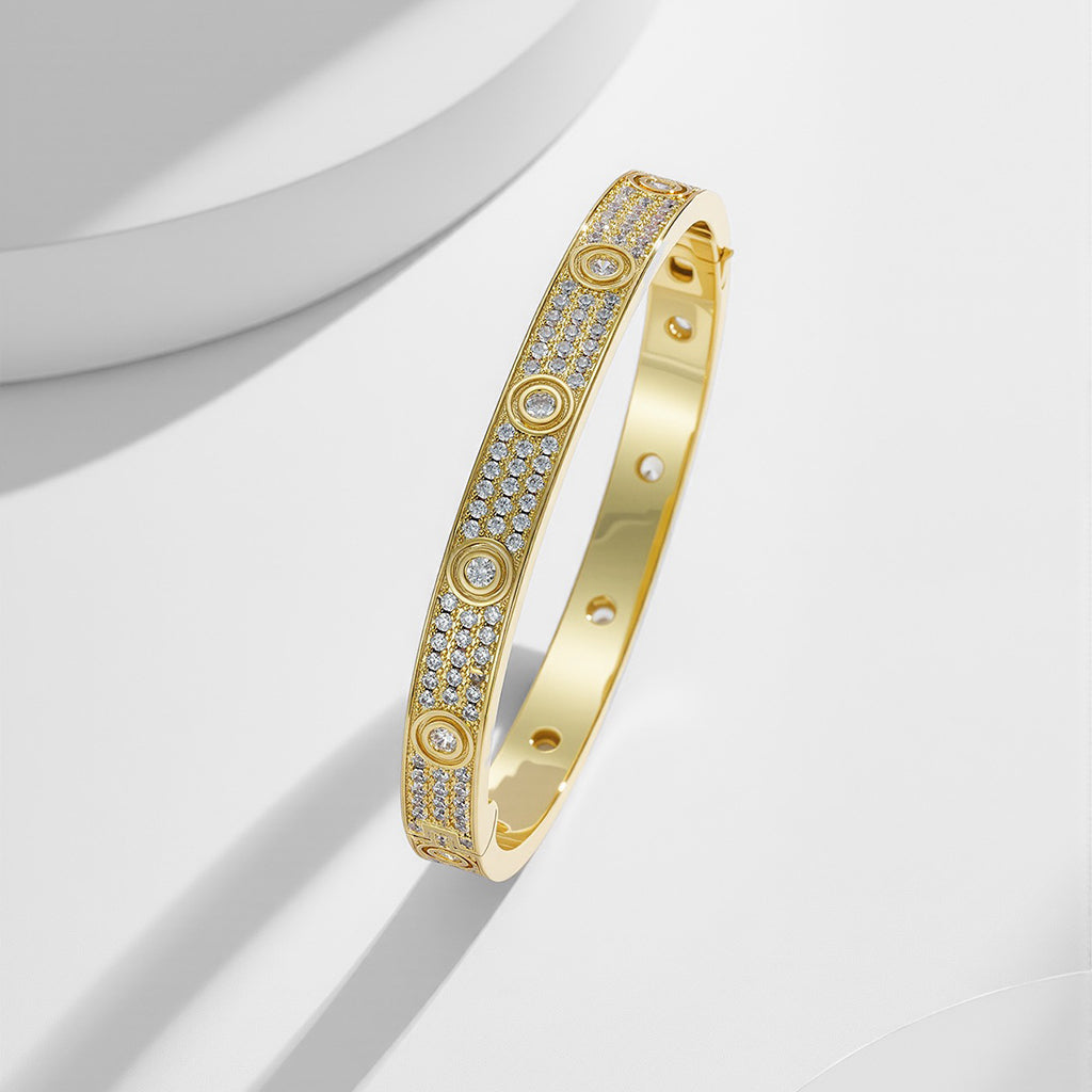 [Limara] LOVE BRACELET 6.1MM DIAMOND-PAVED 10 BIG DIAMONDS