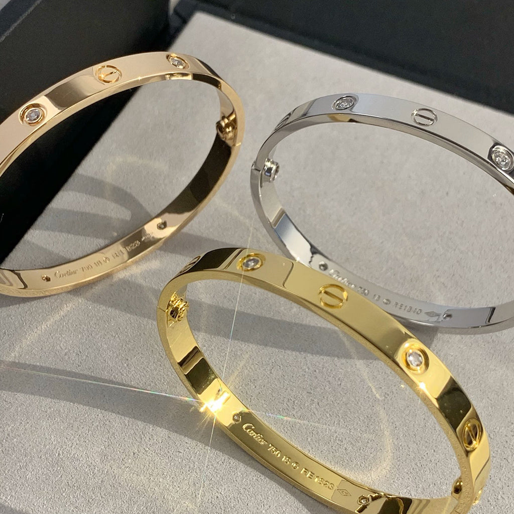 [Limara] LOVE BRACELET 6.1MM 4 DIAMONDS