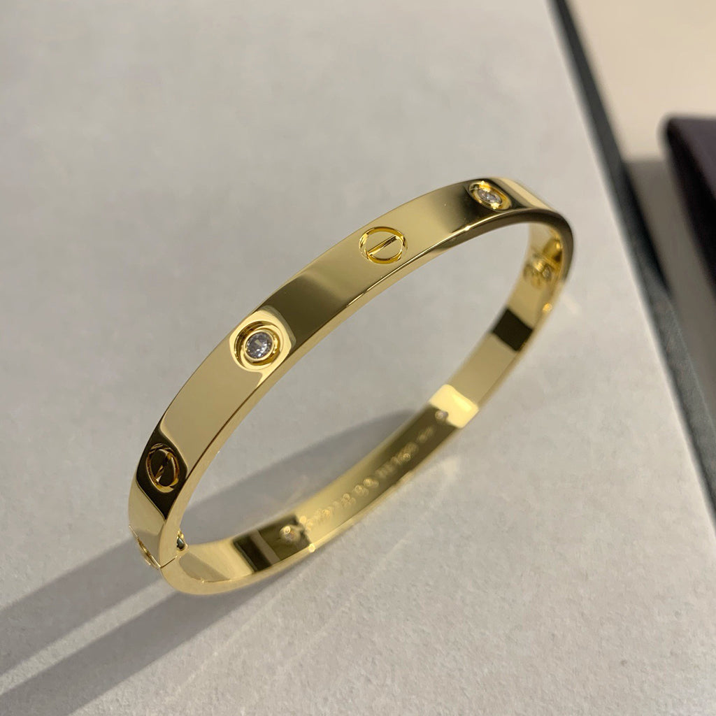 [Limara] LOVE BRACELET 6.1MM 4 DIAMONDS