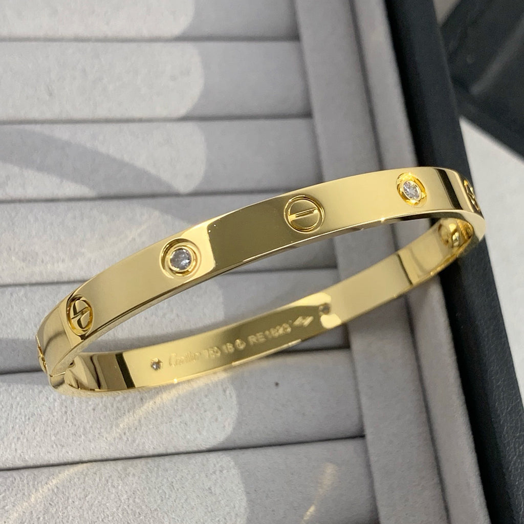 [Limara] LOVE BRACELET 6.1MM 4 DIAMONDS