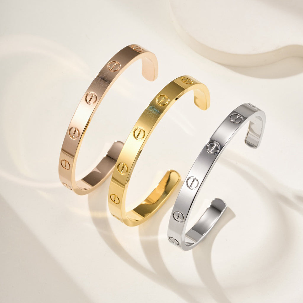 [Limara] LOVE BRACELET 6.1MM OPEN CUFF