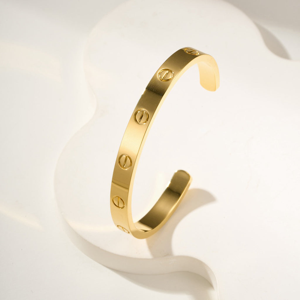[Limara] LOVE BRACELET 6.1MM OPEN CUFF