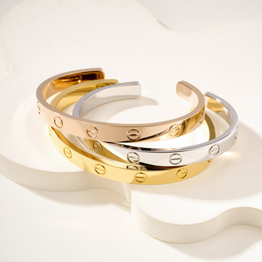 [Limara] LOVE BRACELET 6.1MM OPEN CUFF