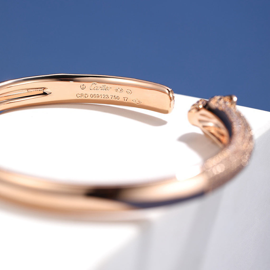 [Limara] PANTHERE FULL DIAMOND OPEN BRACELET