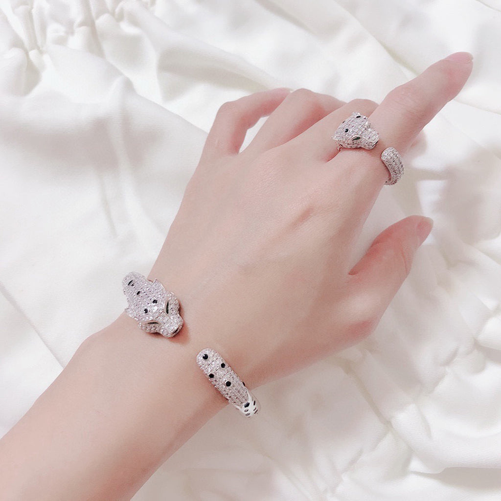 [Limara] PANTHERE BIG BRACELET DIAMONDS