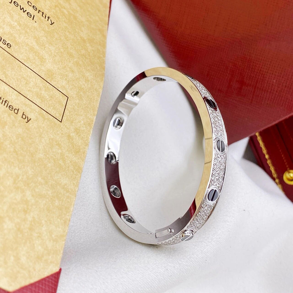 [Limara] LOVE BRACELET 6.1MM DIAMOND-PAVED CERAMIC