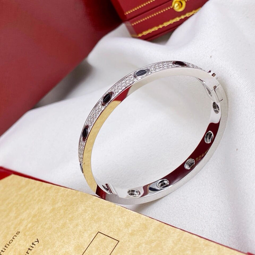 [Limara] LOVE BRACELET 6.1MM DIAMOND-PAVED CERAMIC
