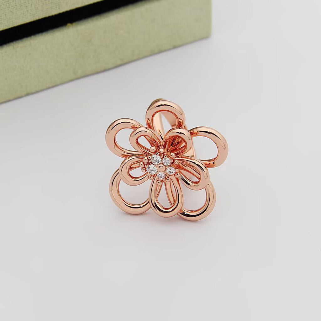 [Limara]  FLOWERLACE RING 5 DIAMONDS