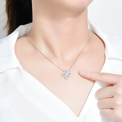 [Limara]LOOP NECKLACE FULL MOTIF DIAMOND 16MM MULTIPLE COLORS