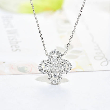 [Limara]LOOP NECKLACE FULL MOTIF DIAMOND 16MM MULTIPLE COLORS