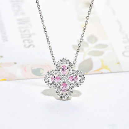 [Limara]LOOP NECKLACE FULL MOTIF DIAMOND 16MM MULTIPLE COLORS