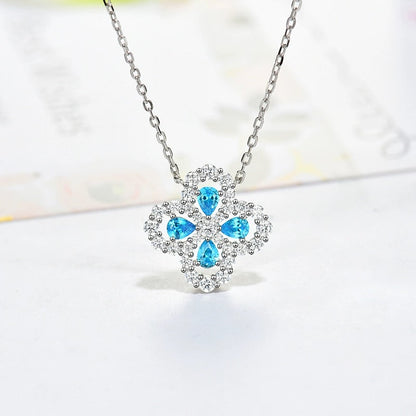 [Limara]LOOP NECKLACE FULL MOTIF DIAMOND 16MM MULTIPLE COLORS