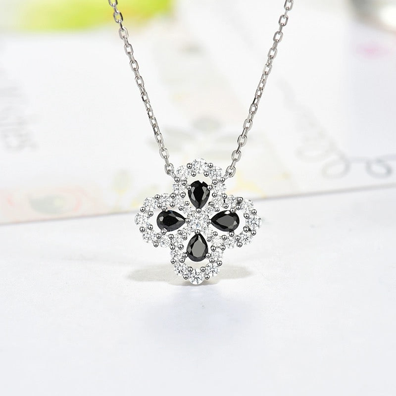 [Limara]LOOP NECKLACE FULL MOTIF DIAMOND 16MM MULTIPLE COLORS