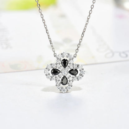 [Limara]LOOP NECKLACE FULL MOTIF DIAMOND 16MM MULTIPLE COLORS