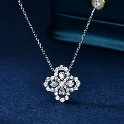 [Limara]LOOP NECKLACE FULL MOTIF DIAMOND 16MM MULTIPLE COLORS