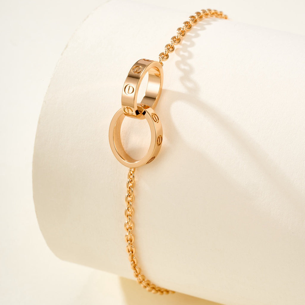 [Limara] LOVE BRACELET DOUBLE RING