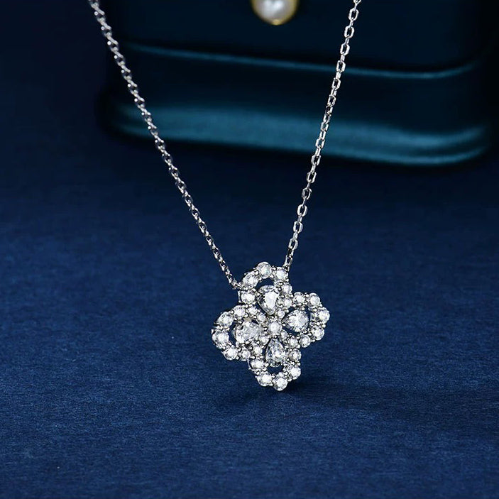 [Limara]LOOP NECKLACE FULL MOTIF DIAMOND 16MM MULTIPLE COLORS