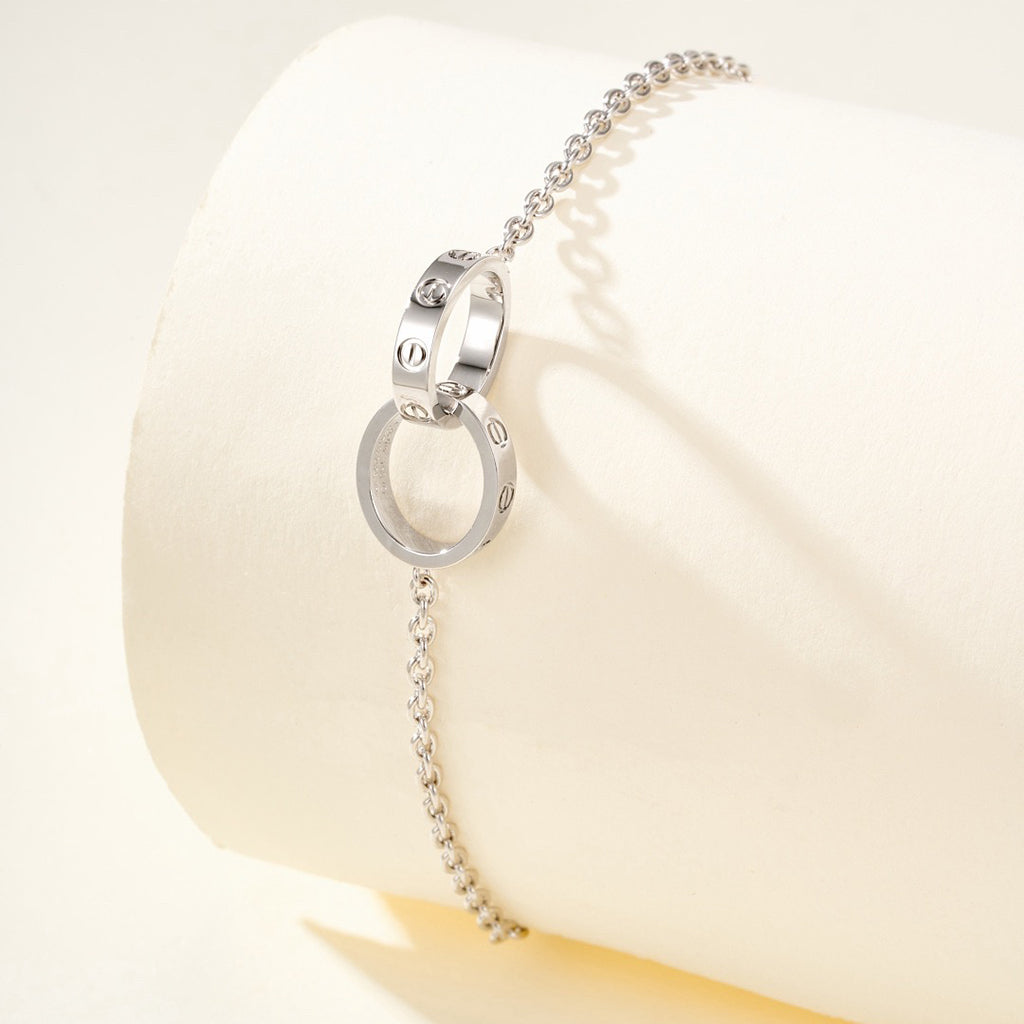 [Limara] LOVE BRACELET DOUBLE RING