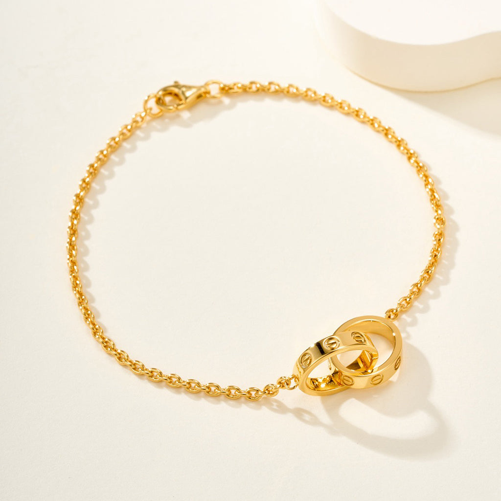 [Limara] LOVE BRACELET DOUBLE RING