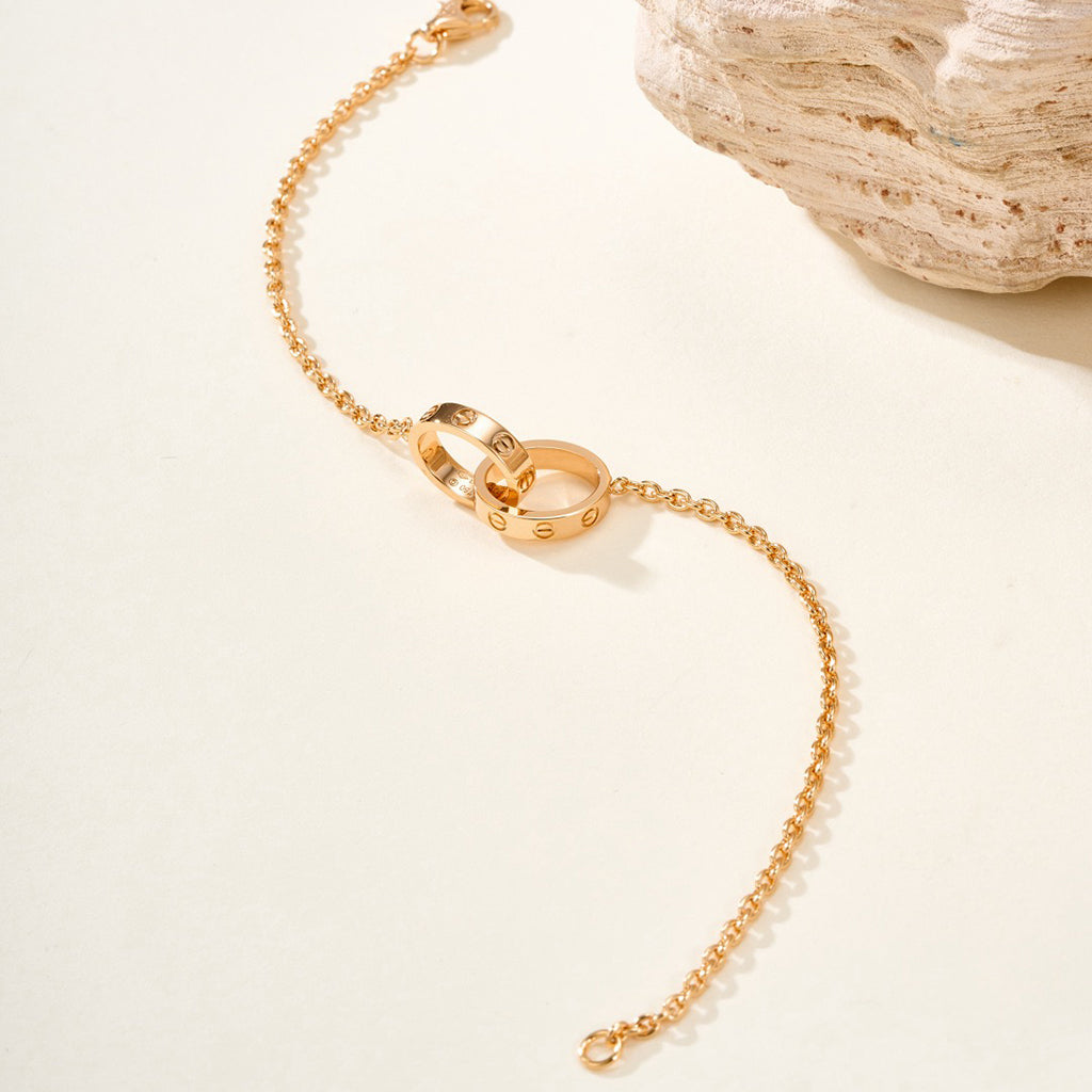 [Limara] LOVE BRACELET DOUBLE RING