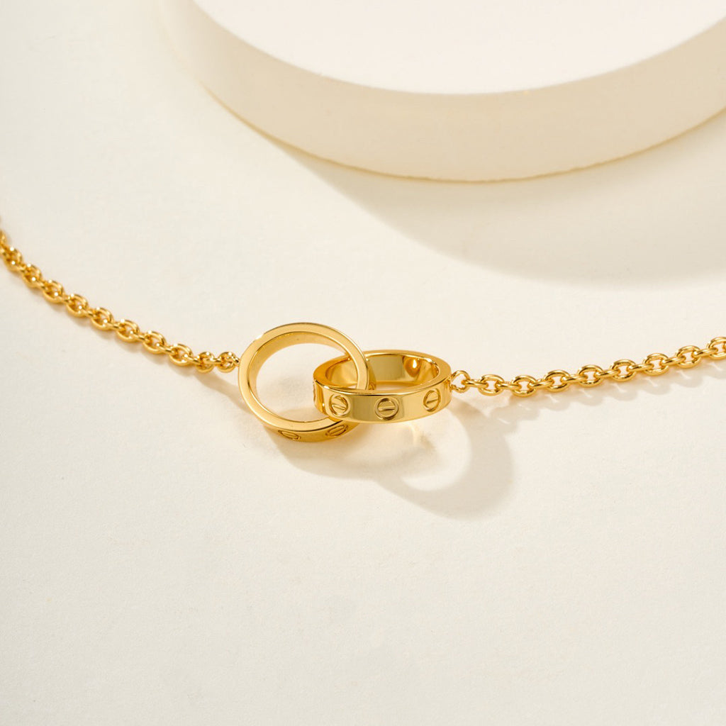[Limara] LOVE BRACELET DOUBLE RING