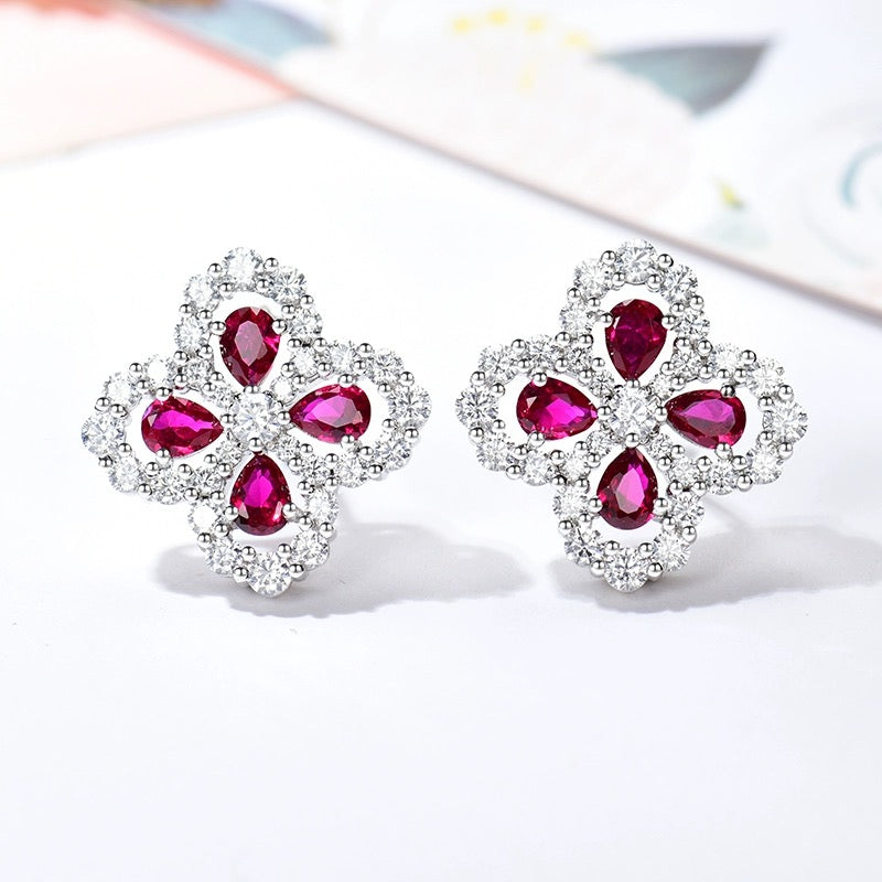 [Limara]LOOP EARRINGS FULL MOTIF DIAMOND 16MM