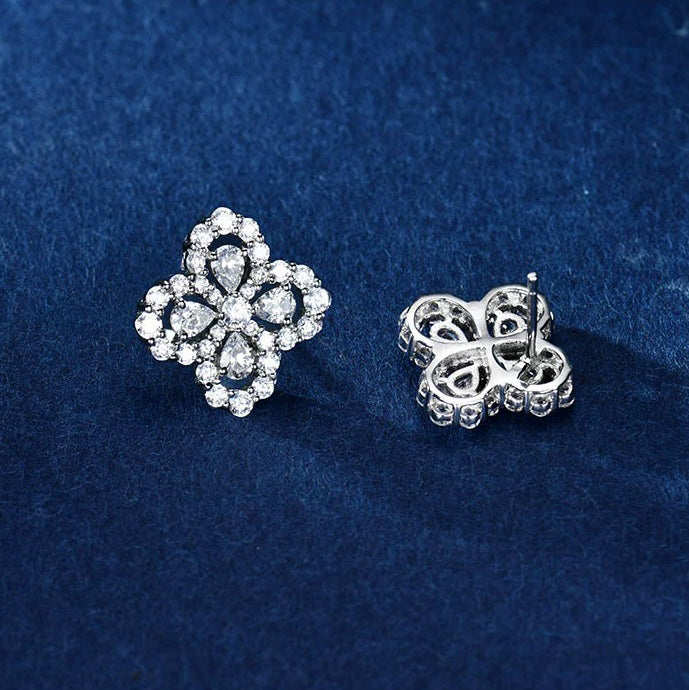 [Limara]LOOP EARRINGS FULL MOTIF DIAMOND 16MM