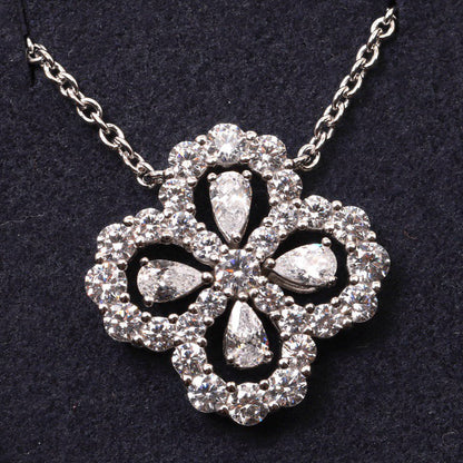 [Limara]LOOP NECKLACE FULL MOTIF DIAMOND 16MM MULTIPLE COLORS