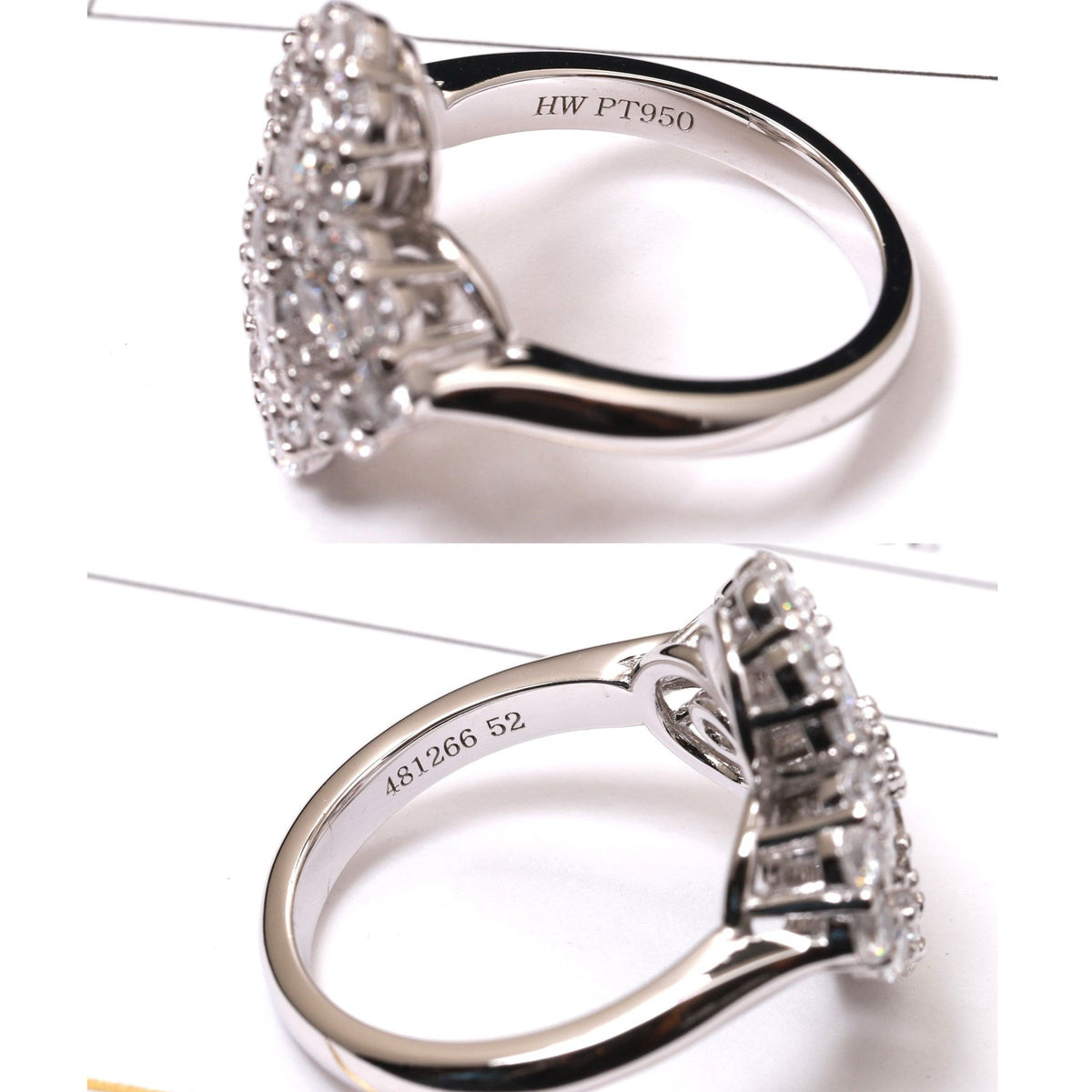 [Limara]LOOP RING FULL MOTIF DIAMOND 16MM SILVE