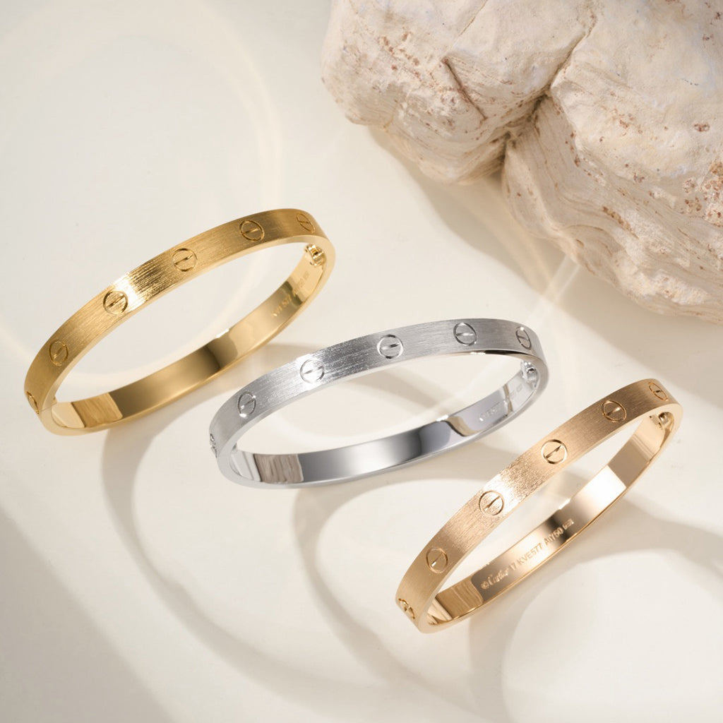 [Limara] LOVE BRACELET 6.1MM BRUSHED
