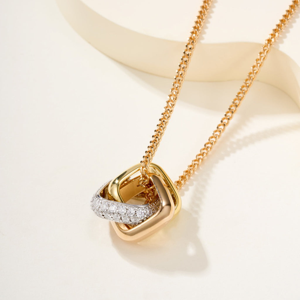 [Limara] TRINITY CUSHION NECKLACE COLLECTION