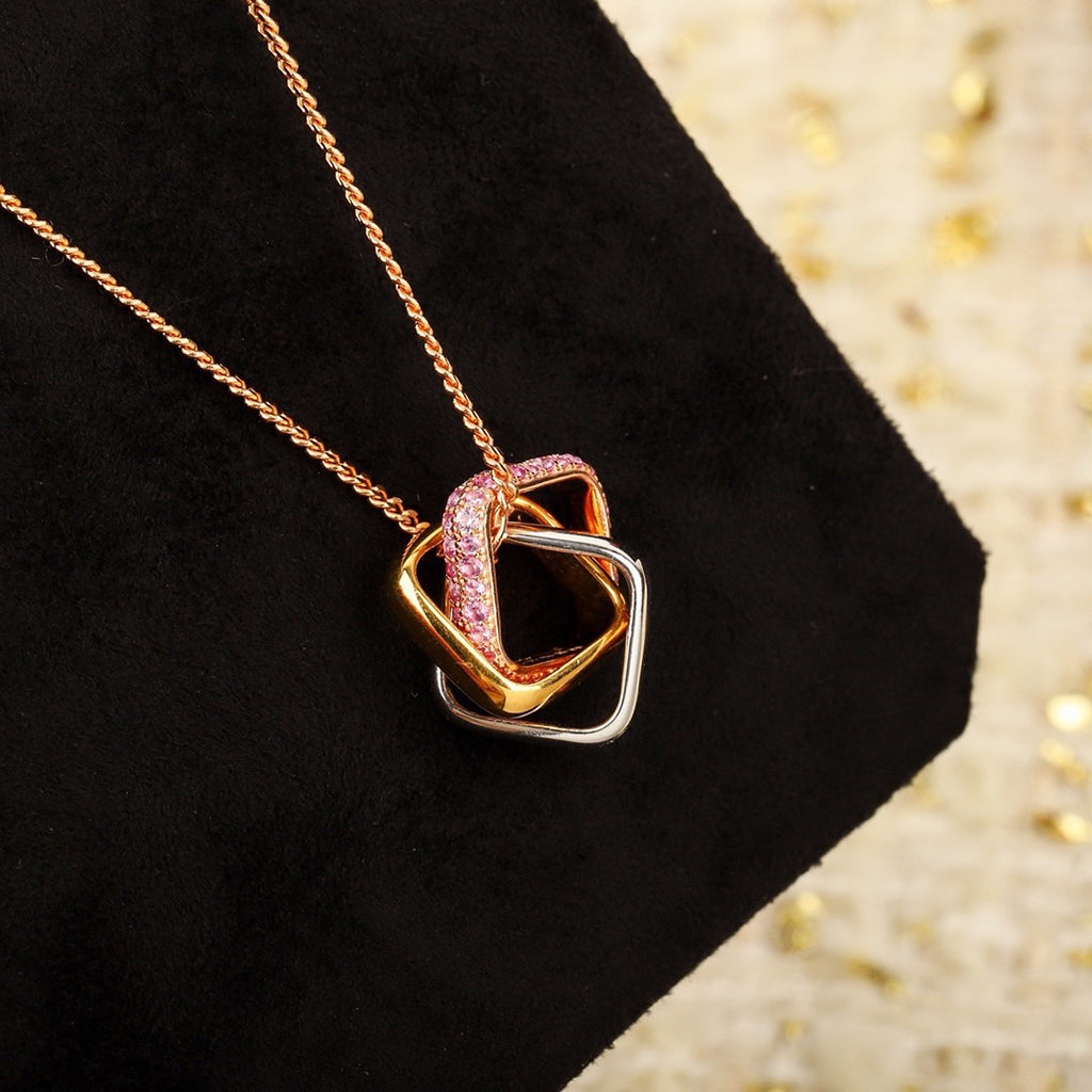 [Limara] TRINITY CUSHION NECKLACE COLLECTION