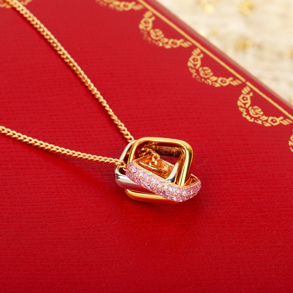 [Limara] TRINITY CUSHION NECKLACE COLLECTION