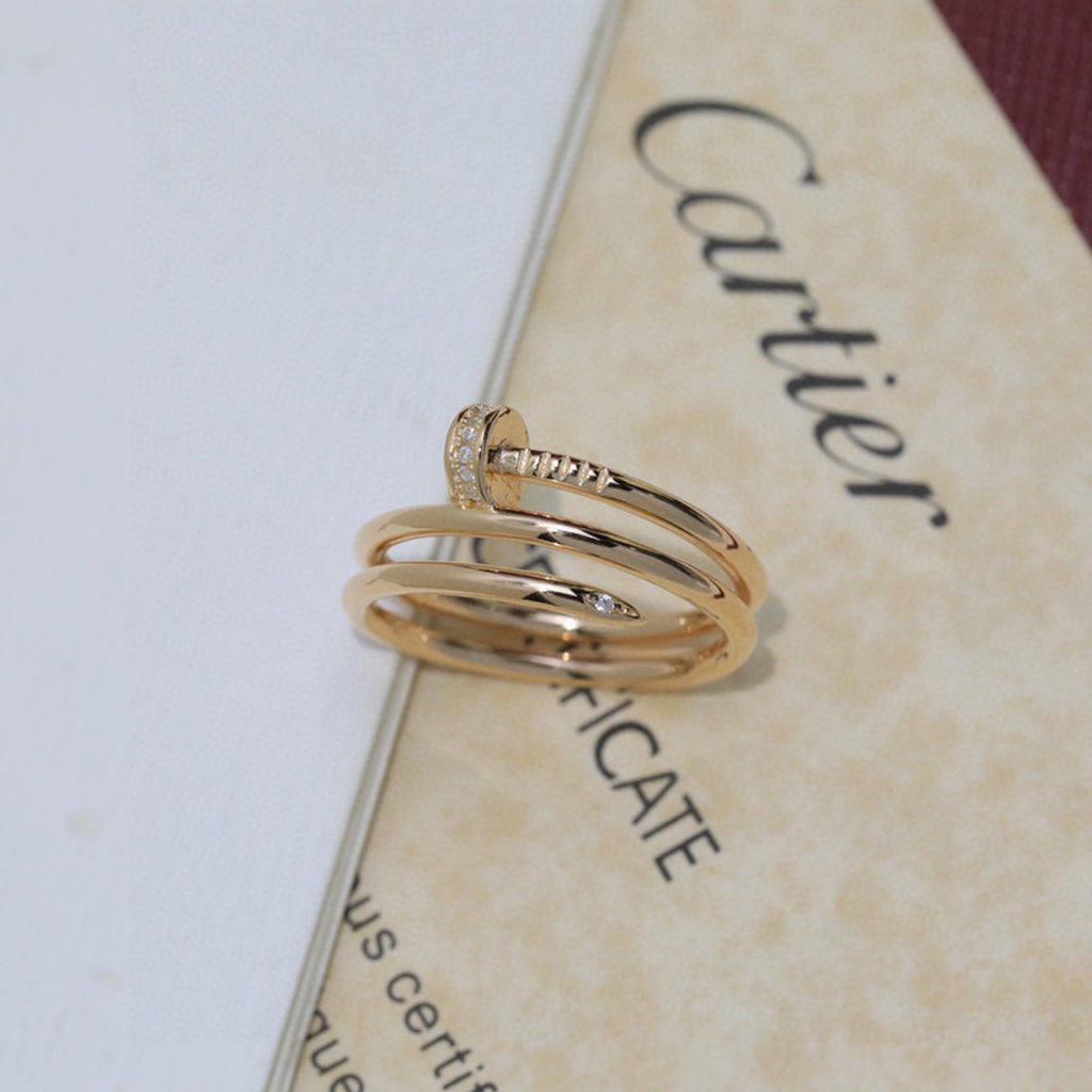 [Limara] JUSTE RING 4.8MM HALF DIAMOND