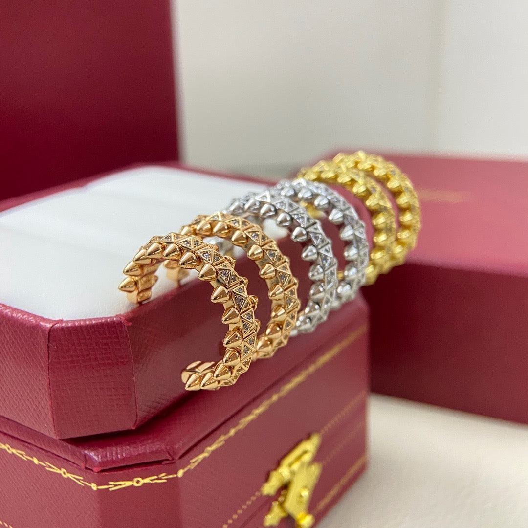 [Limara] CLASH 6.4MM FULL DIAMOND SMALL EARRINGS